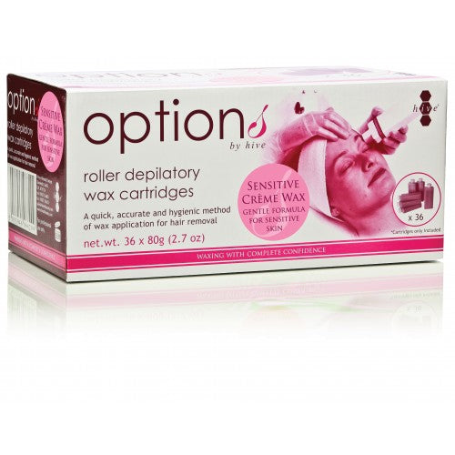 Hive of Beauty Sensitive Crème Wax Rollers 36x80g Salon Supplies