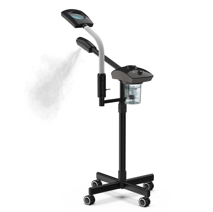 Salon Fit Lotus 2 In 1 Mobile Steamer - Black- 7 Day Quick Ship