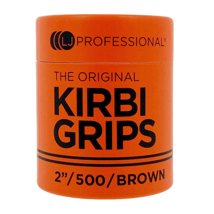 LJ Professional 2" Waved Kirbigrip Brown (500pcs)