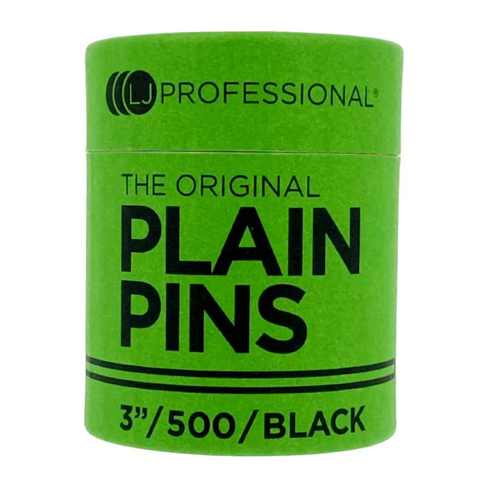 LJ Professional 3" Plain Hairpins Black (500pcs)