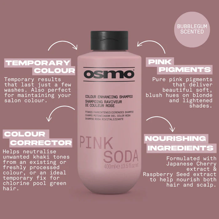 Osmo Pink Soda Colour Enhancing Shampoo 400ml
