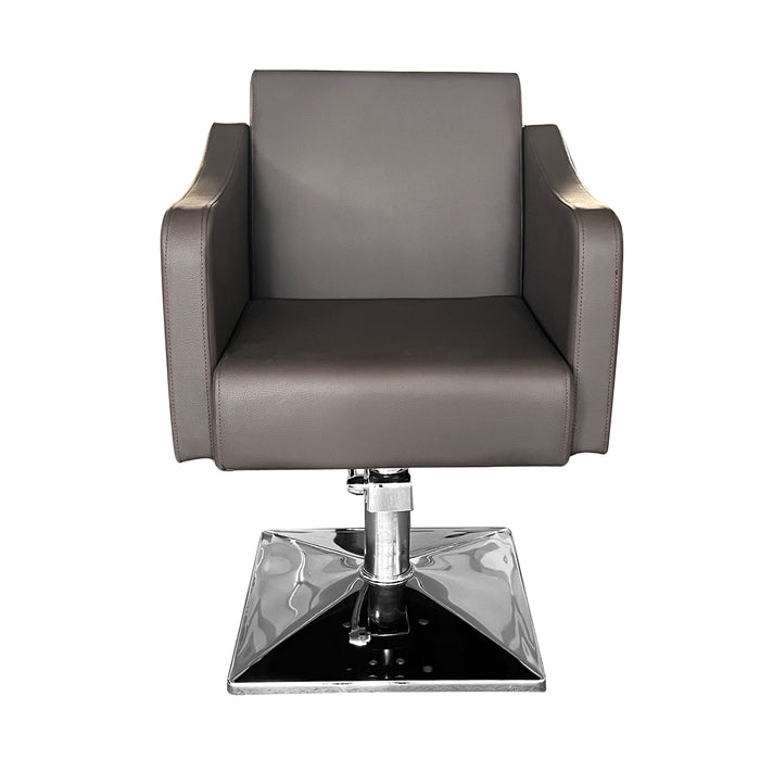 Manhattan Styling Chair Dark Brown With Square Base