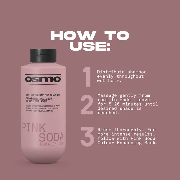 Osmo Pink Soda Colour Enhancing Shampoo 400ml