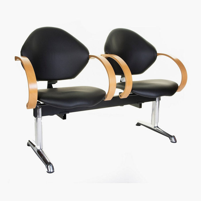 Crewe Orlando Como Multi Seat Dryer Bank Black - 7 Day Quick Ship