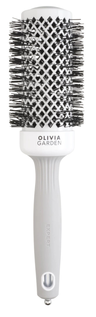 Olivia Garden Expert Blowout Shine Brush White & Grey