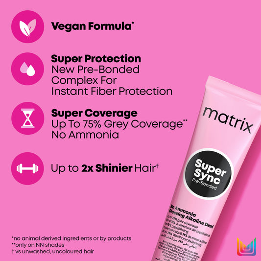 NEW Matrix Super Sync Demi-Permanent Colour 90ml