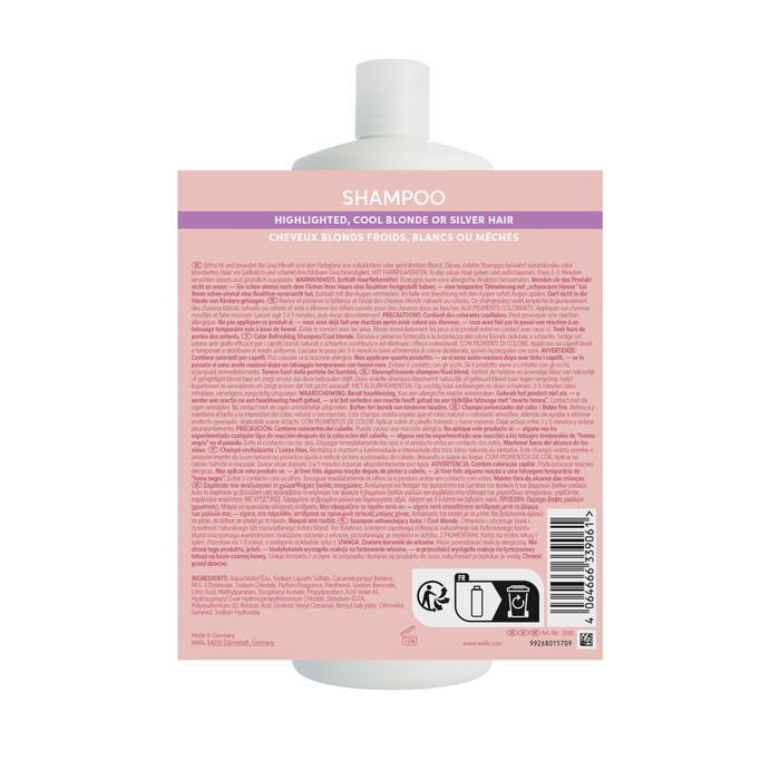 Wella Invigo Blonde Recharge Cool Blonde Shampoo Litre