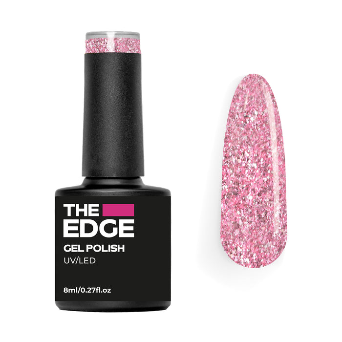 The Edge Gel Polish 8ml - The Ballet Pink Glitter