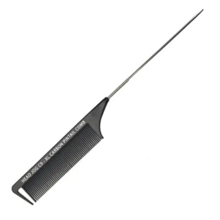 Head Jog C9 XL Carbon Pin Tail Comb