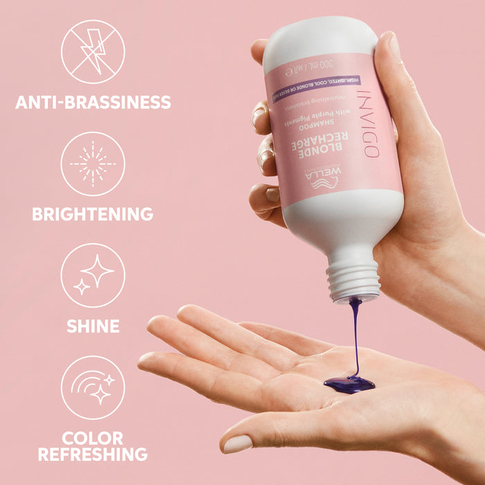Wella Invigo Blonde Recharge Cool Blonde Shampoo Litre