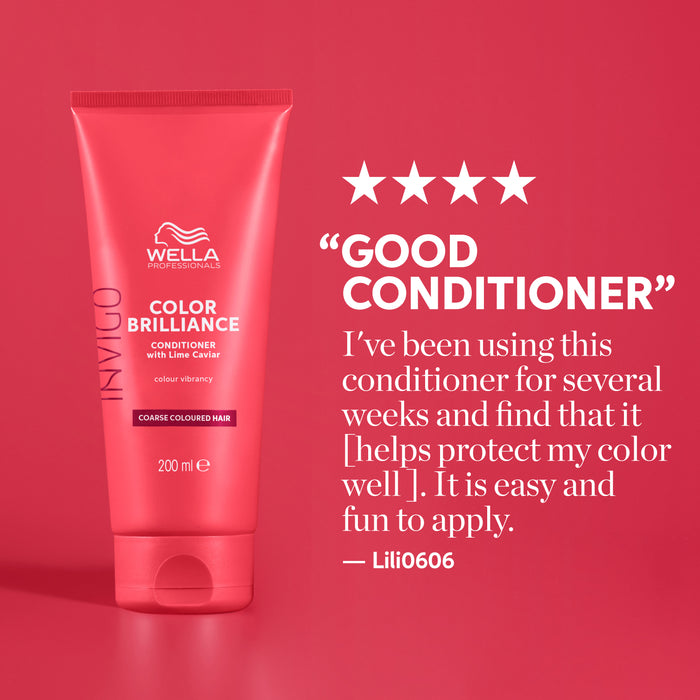 Wella Invigo Color Brilliance Conditioner Coarse and Fine Hair 200ml