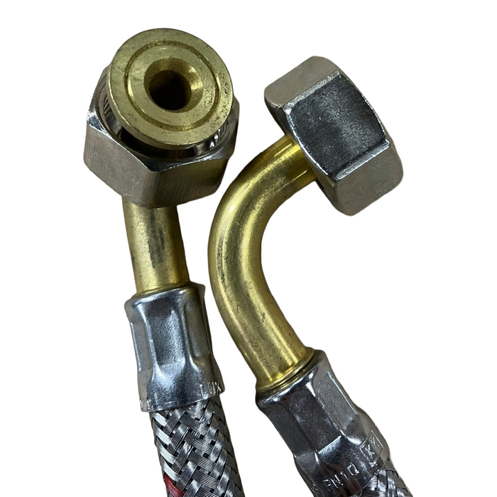 Kiela/Welonda 90 Degree Ended Hot/Cold Braided Hoses