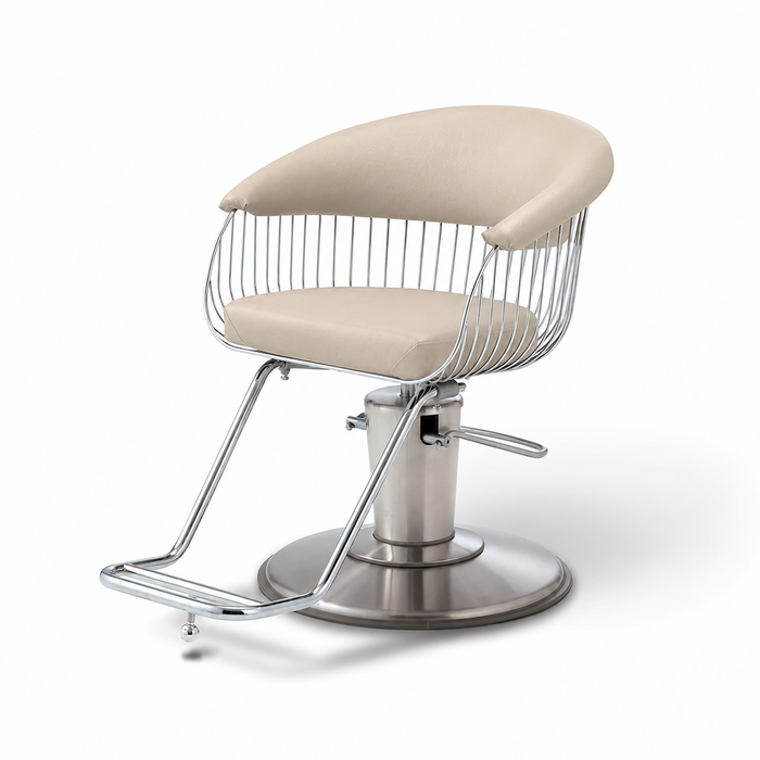 Takara Belmont Harp Styling Chair Ivory - 7 Day Quick Ship