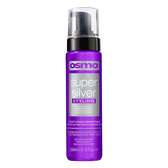 Osmo Super Silver Styling Violet Conditioning Foam 200ml - Old Packaging