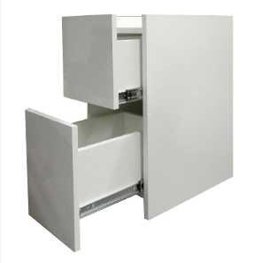 Pietranera White Wooden Trolley On Wheels