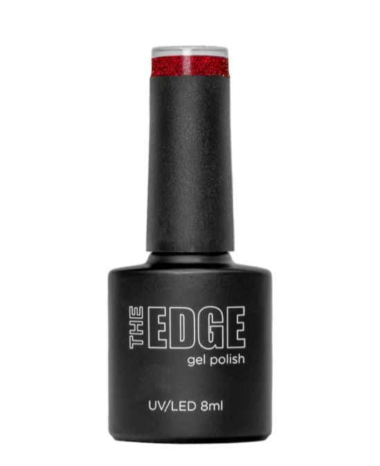 The Edge Gel Polish 8ml - The Berry Glitter