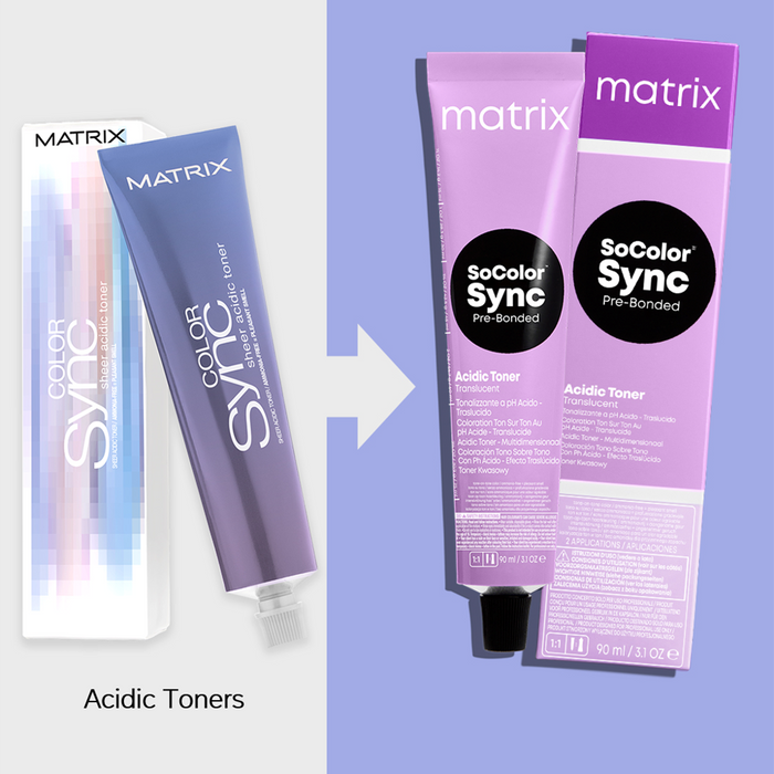 Matrix Color Sync Classic Acidic Toners 90ml Old Packaging