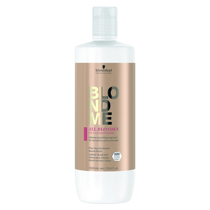 Schwarzkopf Blond Me All Blondes Rich Conditioner Litre - Old Packaging