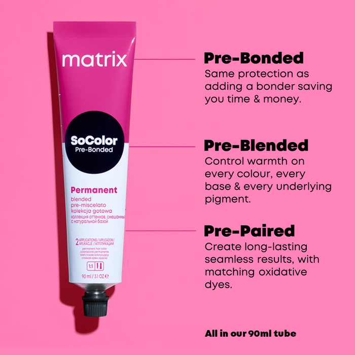 Matrix Socolor Pre-Bonded Permanent Hair Color 90ml