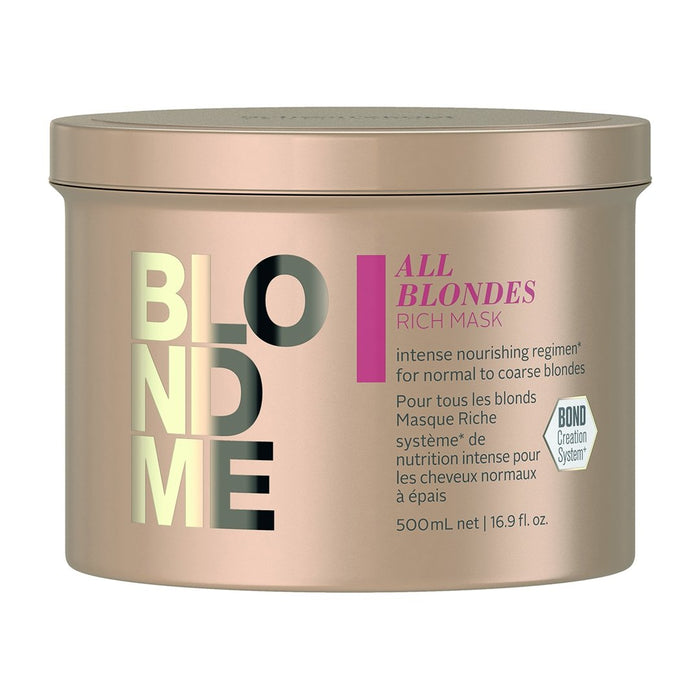Schwarzkopf Blond Me All Blondes Rich Mask 500ml - Old Packaging
