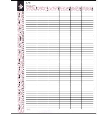 Agenda Loose Leaf Appointment Column Pages