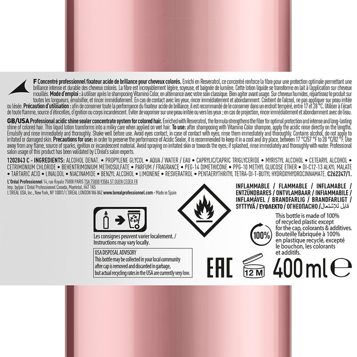 L'Oréal Serie Expert Vitamino Liquid Concentrate Sealer 400ml