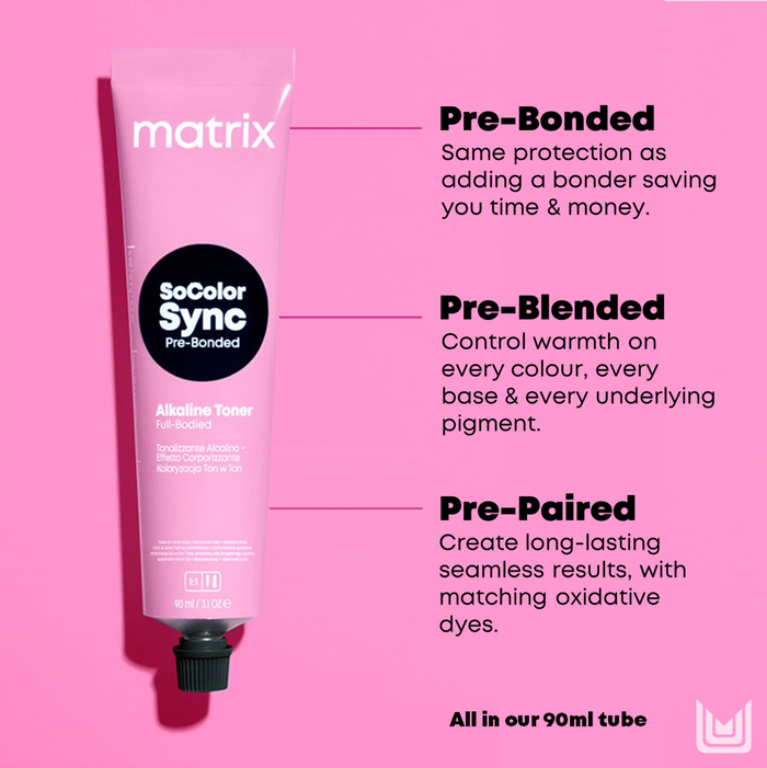 Matrix Socolor Sync Pre-Bonded Alkaline Toners 90ml