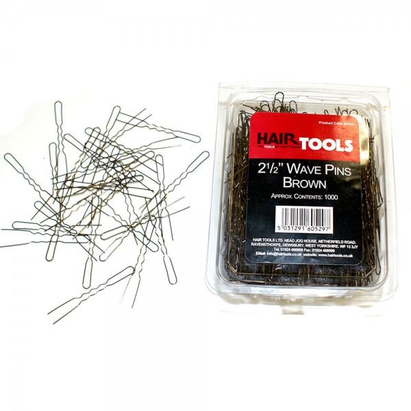 Hair Tools 2.5 Inch Fine Wavy Pins Brown