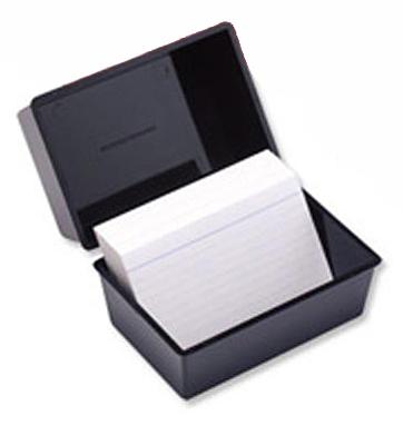 Agenda Record Card Box & Index