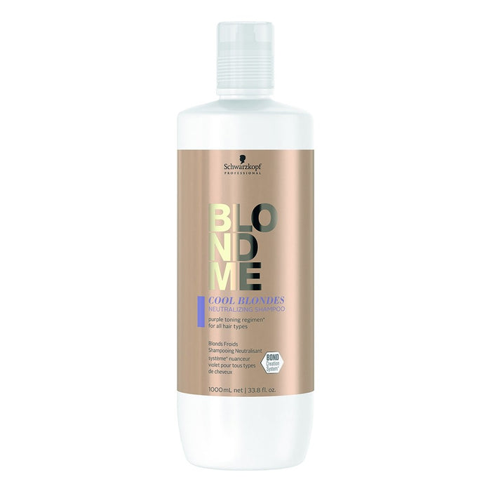 Schwarzkopf Blond Me Cool Blondes Neutralising Shampoo Litre - Old Packaging
