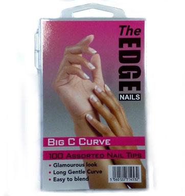 The Edge Big C Curve Tips 100 Assorted