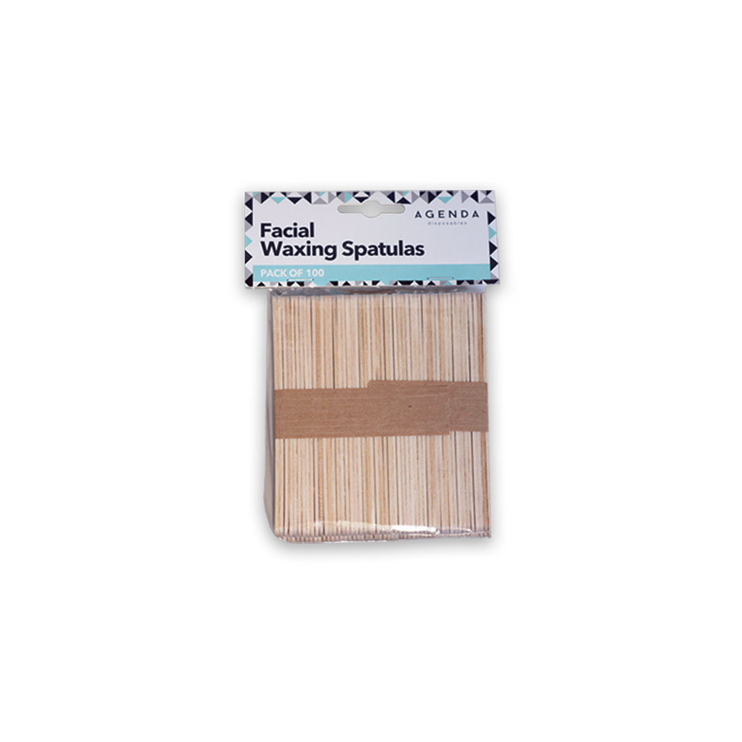 Agenda Facial Waxing Spatulas (100 Pack) Salon Supplies