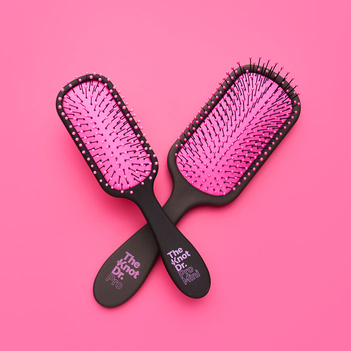 Knot Dr The Pro Hybrid Detangler Brush Fuchsia Pad