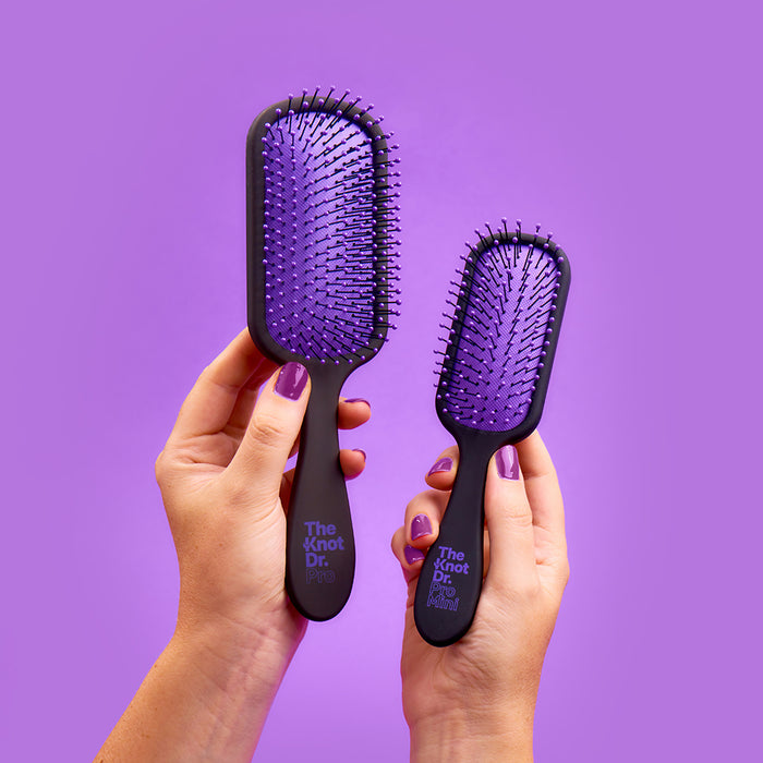 Knot Dr The Pro Hybrid Detangler Brush Periwinkle Pad