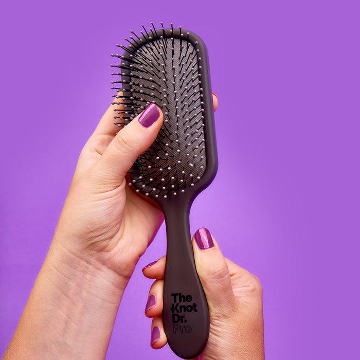 Knot Dr The Pro Hybrid Detangler Brush Black Pad