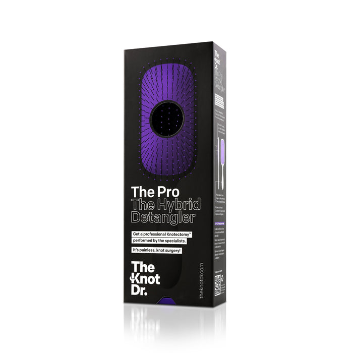 Knot Dr The Pro Hybrid Detangler Brush Periwinkle Pad
