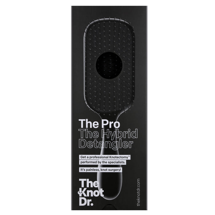 Knot Dr The Pro Hybrid Detangler Brush Black Pad