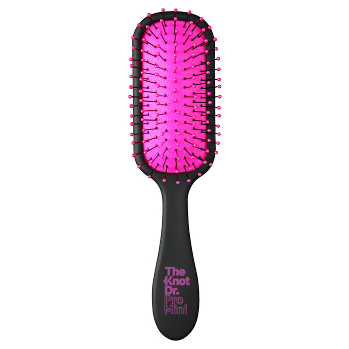 Knot Dr The Pro Mini Hybrid Detangler Brush Fuchsia Pad