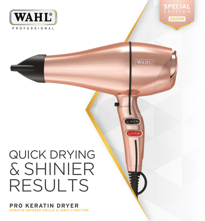 Wahl Pro Keratin Dryer 2200w Rose Gold
