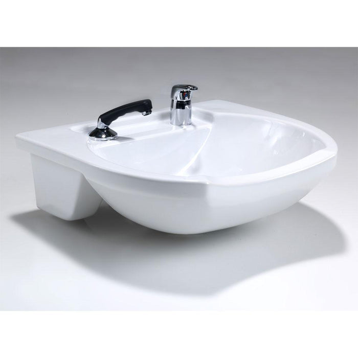 REM Porcelain Frontwash Basin (White)