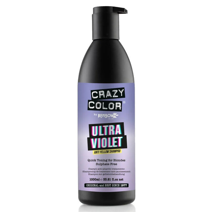 Crazy Color Ultraviolet Anti Yellow Shampoo 1 Litre