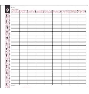 Agenda Loose Leaf Appointment Column Pages