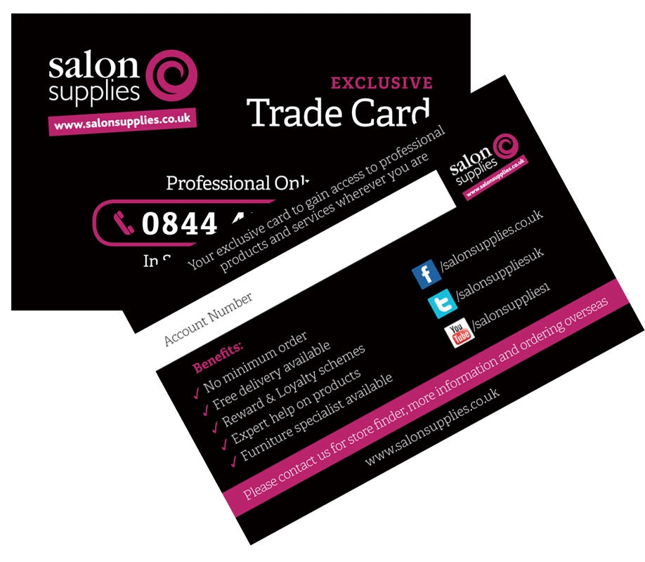 Have you got your NEW trade card?