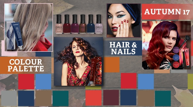 Colour Palette for Autumn 2017 Hair and Nails