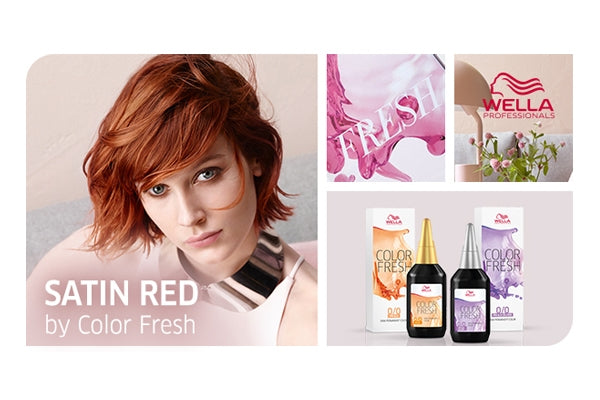 Working with Wella Color Fresh + Satin Red Look