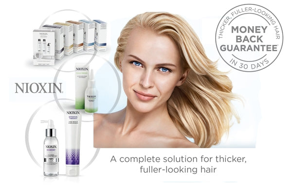 NIOXIN: a COMPLETE solution for thicker, fuller looking hair