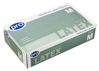 Latex Disposable Gloves Clear x 100