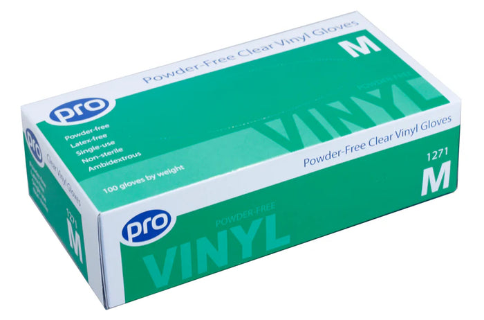 Vinyl Disposable Gloves Clear x 100