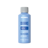 Blue bottle of Goldwell Colorance TopV on a white background