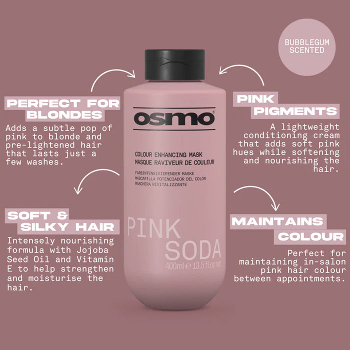 Osmo Pink Soda Colour Enhancing Shampoo and Mask Duo 1L
